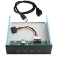 thumbnail image 2 of 19PIN To USB3.0 HUB Panel, High Speed Professional Design Optical Front Panel 4 Port  for OS X for CD ROM, 2 of 7