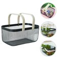 thumbnail image 1 of RUNROTOO 1Set Metal Storage Basket for Kitchen with Wooden Handle and Handheld Style, 1 of 7
