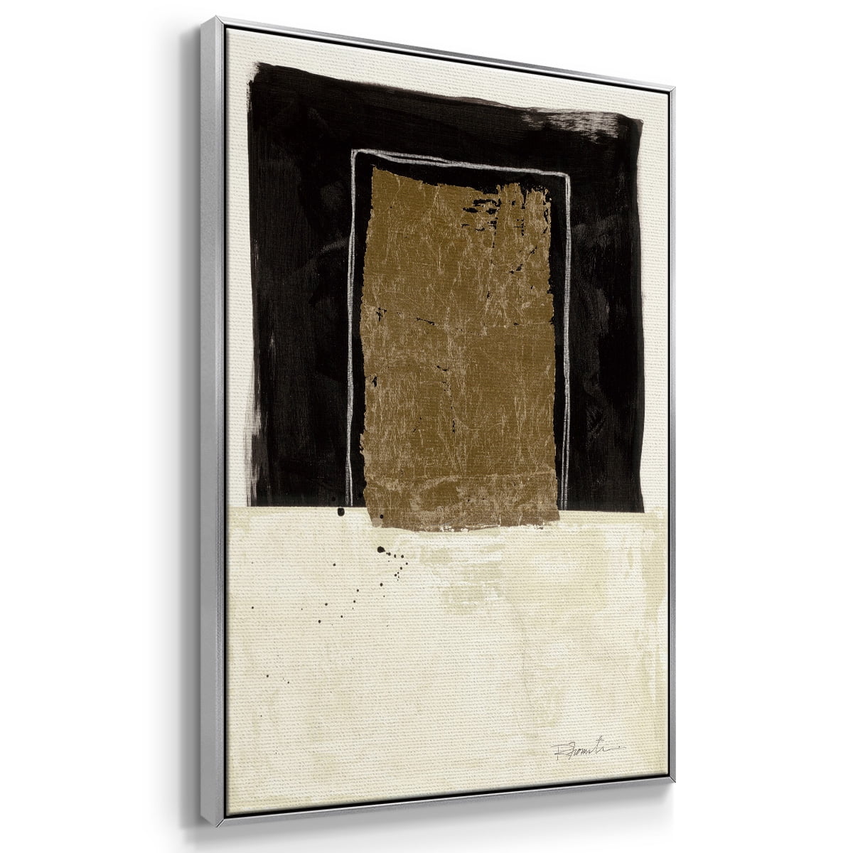 Standing Strong I Framed Premium Gallery Wrapped Canvas - Ready to Hang - 27 x 41 - Silver Floating Frame