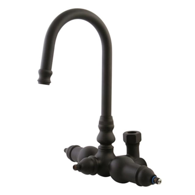 Kingston Brass ABT200-5 Goose Neck Faucet with Back Outlet & Diverter