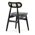 thumbnail image 5 of Manhattan Comfort Colbert 18.11" Wood Dining Chair in Black/Gray (Set of 2), 5 of 5