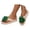 Green, variant on CAIXIA Flip Flops Arch Support Womens 3D Floral Flip Flops Open Toe Dressy Beach Thong Sandals Comfy Summer Flats