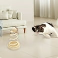 thumbnail image 5 of CQCYD under $5 Interactive Cat Toy, Spring Spiral Toy with Feathers Scratch Board Pet Toys, Indoor Portable Toy for All Breed Sizes, 5 of 6