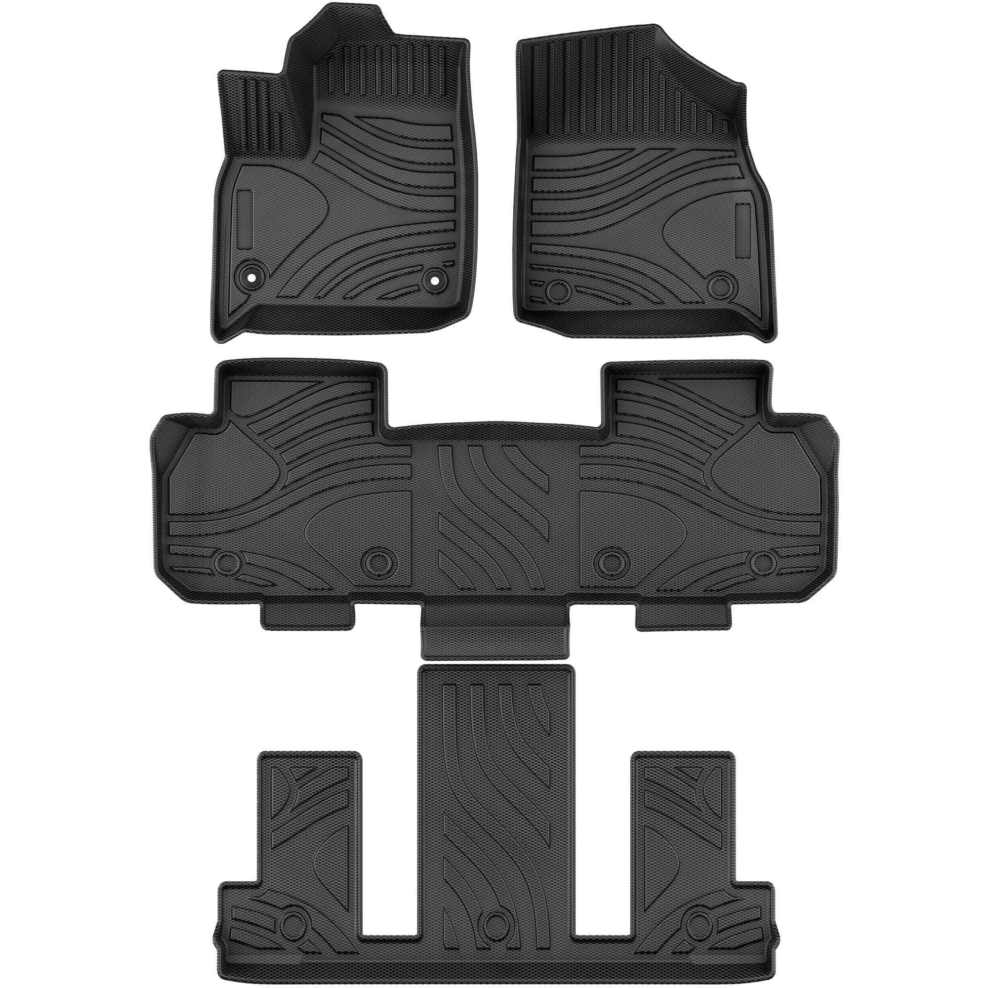 Ledkingdomus Floor Mats for 20182023 Chevrolet Traverse Full Set