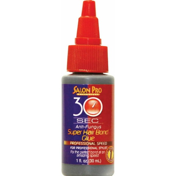 Salon Pro 30 Sec Anti-Fungus Super Hair Bond Glue 1 Oz, Pack of 2