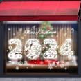 thumbnail image 2 of Pegatina estática de copo de nieve blanco para puerta de vidrio, producto navideño, Papá Noel, alce, muñeco de nieve, pegatina para ventana, 2024, 2 of 4