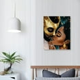 thumbnail image 4 of Acheng King and Queen wall decor African American Wall art Black Queen And King Poster Abstract Modern Wall Art Black Women Crown Painting Black Canvas Wall Art for Bed room Living Room 12x16 in, 4 of 5