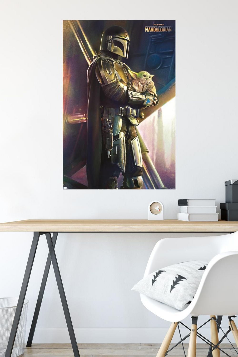 Star Wars: The Mandalorian - Held Wall Poster, 22.375" x 34" Framed