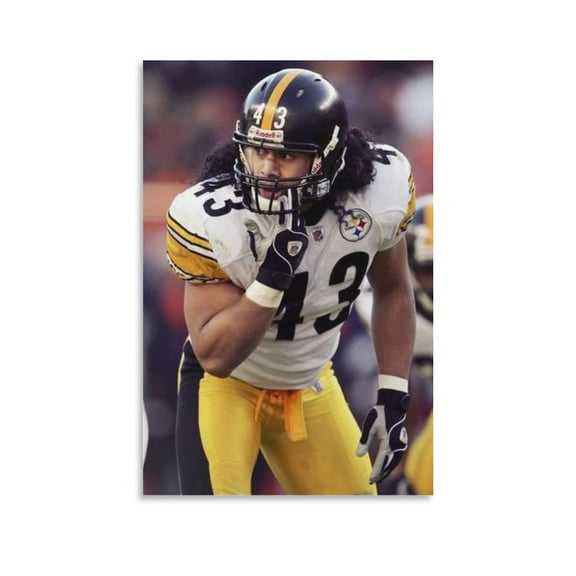 Troy Polamalu Canvas Poster Poster Decorative Painting Canvas Wall Art Living Room Posters Bedroom Painting 24x36inch(60x90cm)