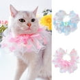 thumbnail image 2 of Lace Edge Pet Collar - Good Ductility - Fashion Cute Flower Bibs - Dog Cat Collar - for Outside, 2 of 8