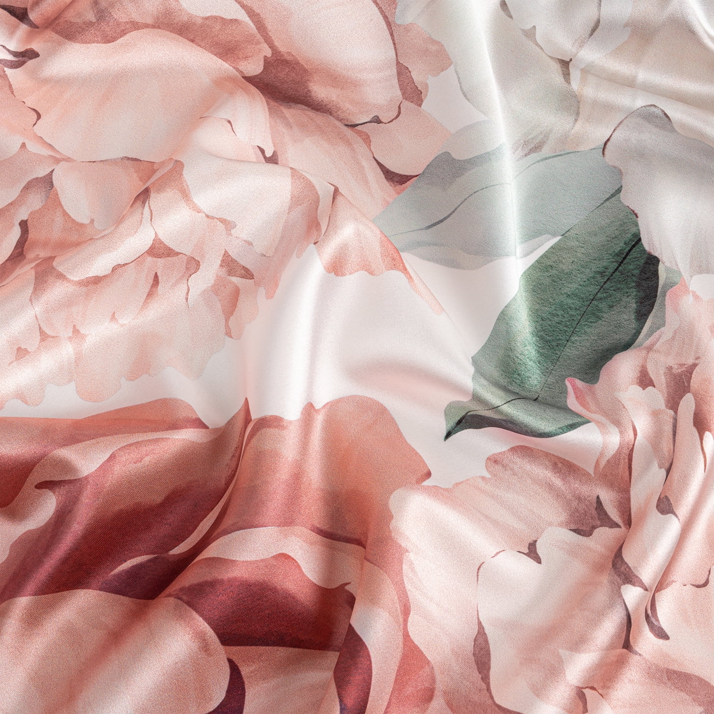 Sweet Jojo Designs Peony Floral Garden Blush Pink Off White Ivory Cream Satin Fitted Crib Sheet