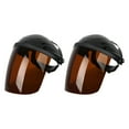thumbnail image 3 of DYNWAVECA 2Pcs Welding Face Protector Lightweight Adjustable Clear Welding Protective Face for Workplace Protection Coffee, 3 of 9