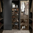 thumbnail image 3 of 8 Tier Rotating Shoe Rack Tower, 32 Pair Shoe Organizer for Closet, Gray, 63.3" x 23.6" x 23.6", 3 of 9