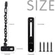 thumbnail image 2 of 1 Uds. Cerradura de cadena para puerta, protector de puerta de cadena con cerradura de resorte antirrobo, acero inoxidable negro mate ER, 2 of 5