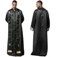 thumbnail image 2 of renvena Mens Church Catholic Priest Chasubles Vestments Clergy Costume Mass Robe with Stole Black S, 2 of 7