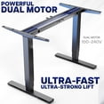 thumbnail image 4 of VIVO Black Electric Dual Motor Standing Desk Frame for 41 to 92 inch Table Tops, 4 of 8