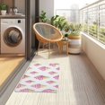 thumbnail image 4 of Yayeee Doormat for Inside 20"x32" Absorbent Low-Profile Washable Non-Slip Rubber Backed Entryway Rug, Pink Cartoon Ice Cream, 4 of 8