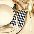 thumbnail image 6 of 50 Pack Black White Plaid Paper Napkins Party Supplies Halloween Paper Napkins Clown Cocktail Napkins Perfect For Halloween Dinner Party Decoration 6.5'' X 6.5'', 6 of 8