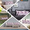 thumbnail image 6 of Boho Purple Flowers Body Pillow Covers 20"x54", Spring Floral Botanical Patchwork Vintage Soft Brushed Microfiber Breathable Throw Pillow Covers, Pillowcase with Zipper for Couch Sofa Bedroom, 6 of 9