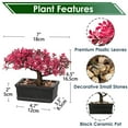thumbnail image 5 of GnFlus Bonsai Tree Juniper Faux Plants Pink, 5 of 6