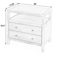 thumbnail image 6 of Butler Specialty Company Celine 2 Drawer Wood Wide Nightstand - Coffee, 6 of 8