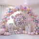thumbnail image 3 of Globos coloridos de látex para fiesta, paquete de 100 globos de arcoíris surtidos de macarrón de 10 pulgadas para decoración de fiesta de cumpleaños, Baby Shower, 3 of 5