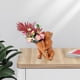 thumbnail image 5 of Jarrón de oso creativo Estatua pintada Jarrones decorativos Maceta de plantas Soporte de decoración de jardín Arte para decoración para hogar marrón Soledad Florero con figura de oso, 5 of 10