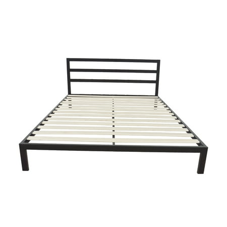 Zimtown Sturdy Bed Frame Queen Size Easy Set-up Premium Metal Platform