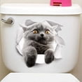 thumbnail image 1 of Cat Lovely Animal Fridge & Toilet PVC Wall Sticker, 1 of 6