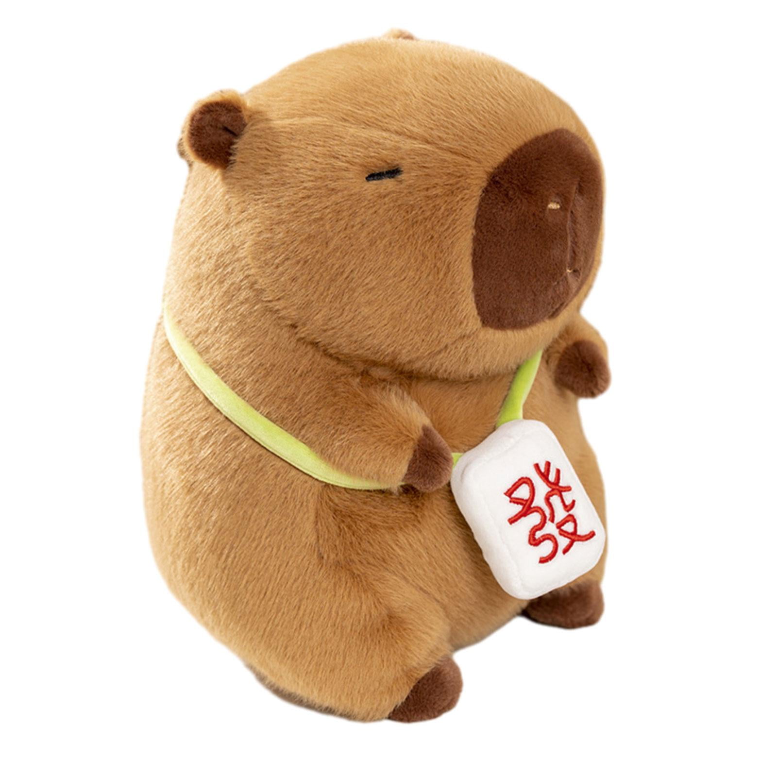 LeeQinersw Animal Rodent Toy Capybara Toy Decor with Sound Capybara Plushie Doll Pillow for 40cm