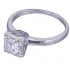 Art Deco Diamond Engagement Ring - 14k White Gold Round Cut Diamond Engagement Ring Art Deco 0.70ct H-Vs2 Egl Usa