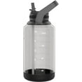 thumbnail image 3 of Takeya Tritan Motivational Plastic Water Bottle 64 oz. Stormy Black (54145), 3 of 5