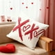 thumbnail image 5 of Funda de cojín decorativa con forma de corazón para San Valentín | Regalo romántico rojo para parejas | Funda de cojín para sofá | Decoración para dormitorio y sala de estar (45 x 45 cm), 5 of 6