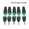 thumbnail image 2 of 10X 2.1Mm Male Female Dc 12V Power Plug Socket Screw Terminal Cctv Adaptors, 2 of 9