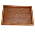 thumbnail image 5 of Falleo Clearance Rectangle Wooden Tea Tray Serving Table Plate Snacks Food Storage Dish for Hotel Home(22*15cm), 5 of 5