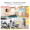 thumbnail image 4 of Ventilador portátil para cochecito Ausic con nebulizador de 100 ml y trípode, 4 of 7