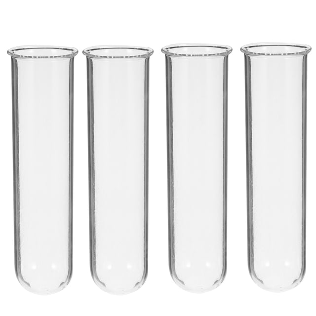 Miangastore 4pcs Glass Hydroponic Planter Bottle Hydroponic Flower Vase Terrarium Glass Planter Tube
