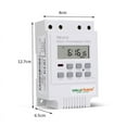 thumbnail image 2 of SENRISE TM616 Programmable Digital Timer Switch Time Relay Control 12-220V Black/White, 2 of 7