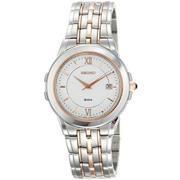 Seiko - Seiko Men's SKK690 Le Grand Sport Silver-Tone and Rose Tone
