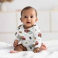 thumbnail image 2 of Sweet Jojo Designs Construction Truck Red Blue and Grey 0-6M Baby Clothes Bodysuits, 2 of 4