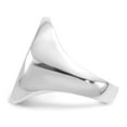 thumbnail image 4 of 14k White Gold Polished Signet Ring Size 9 - 7.2 Grams -  Jewelry Gift for Mom, 4 of 5