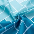 thumbnail image 2 of Stall Fabric Shower Curtains Bathroom, Waterproof Washable Polyester Set 6 Hooks Rings,Teal Light Blue Ombre White, Narrow Size 36" W x 72" L Inch, 2 of 6