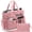 Pink, variant on Large Canvas Tote Bag Set for Women, Work Teacher College Travel Shoulder Handbags, Crossbody Laptop Purse