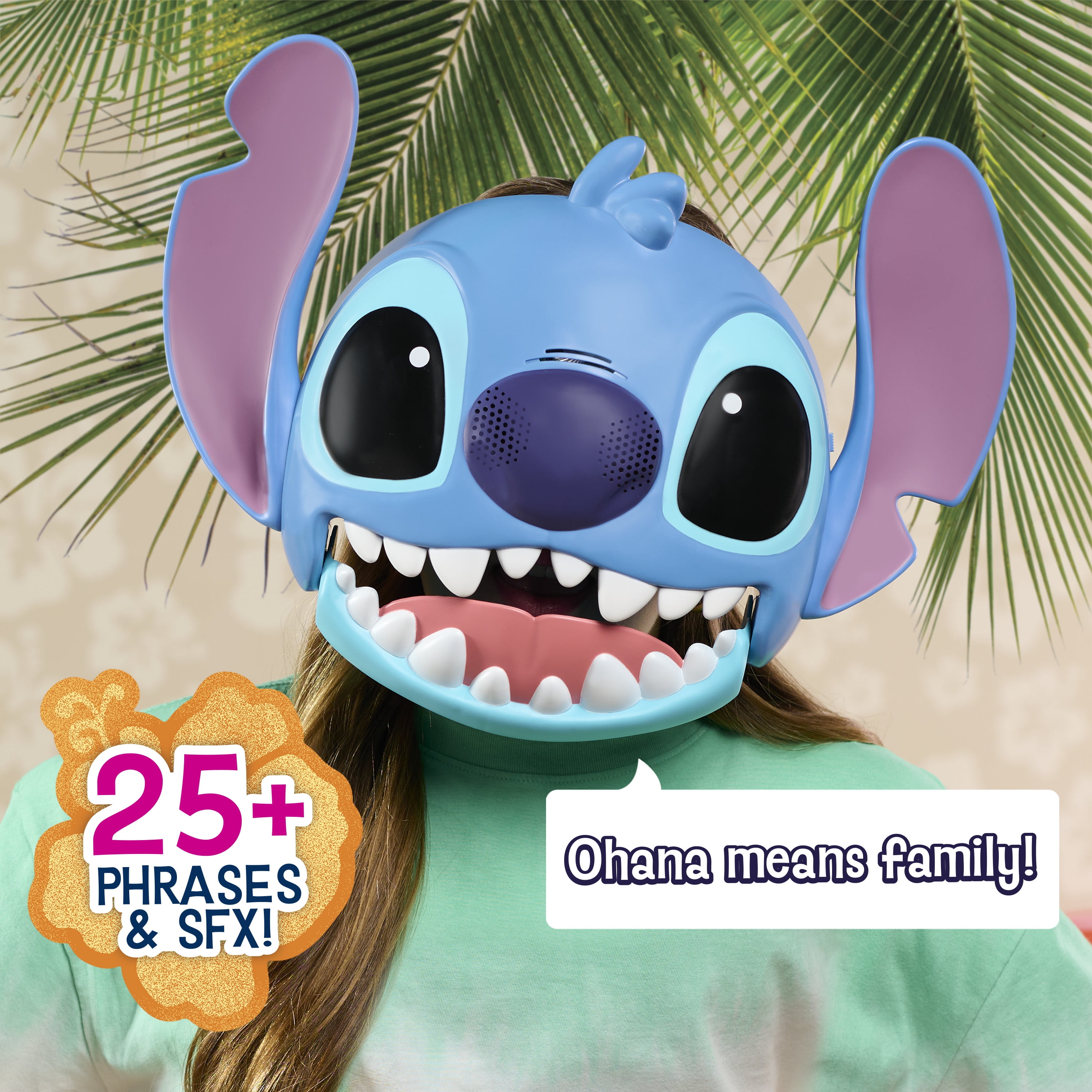 Disney Stitch Talking Mask with 25+ Sounds & Phrases, Adjustable Straps, Toy for Kids Ages 3+