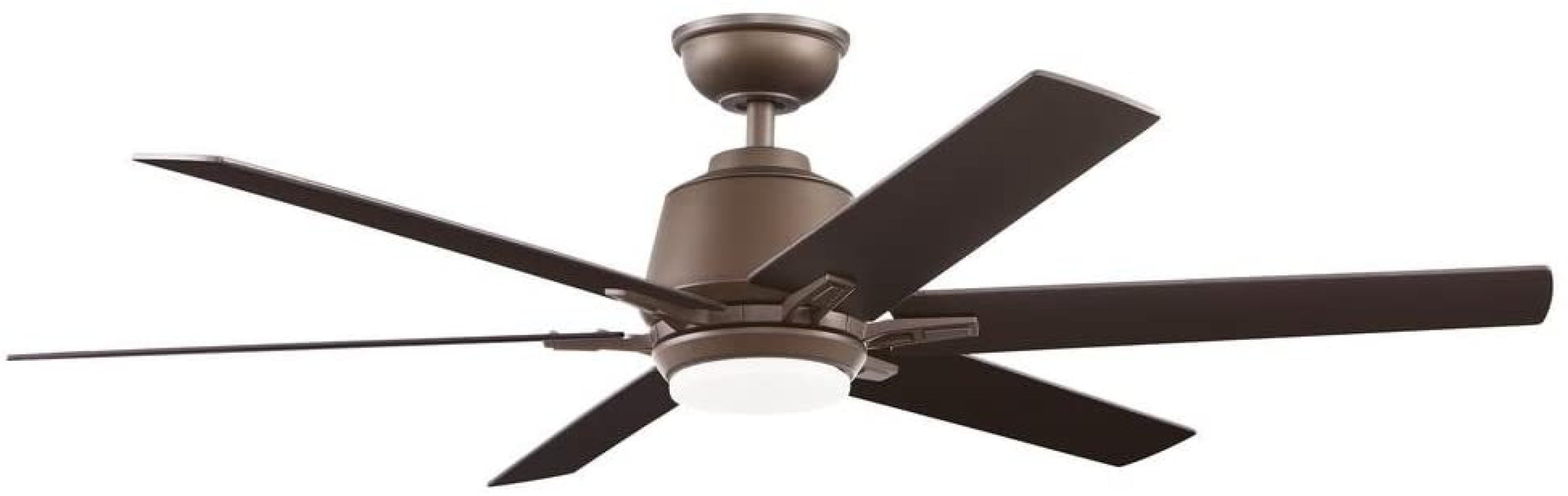Kensgrove 54 in Integrated LED Indoor Espresso Bronze Ceiling Fan with Light Kt 