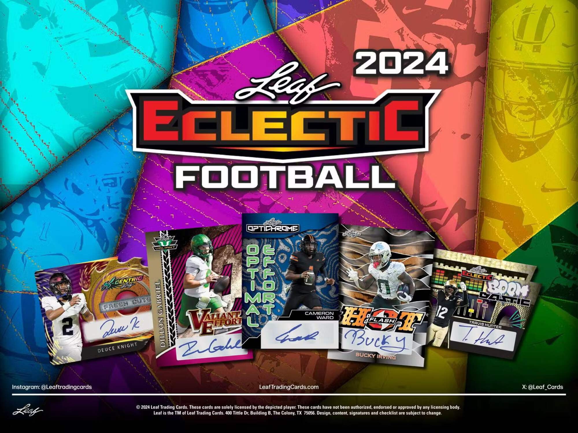 2024 Leaf Eclectic Football Jumbo Box