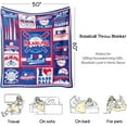 thumbnail image 5 of Baseball Blankets Gifts for Boys Men All Ages,Baseball Team Gifts Who Love Baseball Player/Lover Baseball Team/Fan,Warm Cozy Soft Flannel Throw Blanket Baseball Gifts for Coach 60x 50Baseball8, 5 of 6