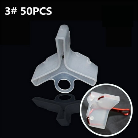 

Hayafir 50 pcs Fishing Treble Hooks Safty Protector Cover --5 different size