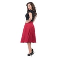 thumbnail image 2 of Steady Clothing Women's Pocket Thrills High Waist Skirt Red S, 2 of 3
