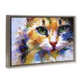 thumbnail image 3 of Stupell Industries Contemporary Manx Cat Gaze Brown Floating Frame Canvas Art, 25 x 17, by Leon Devenice, 3 of 8